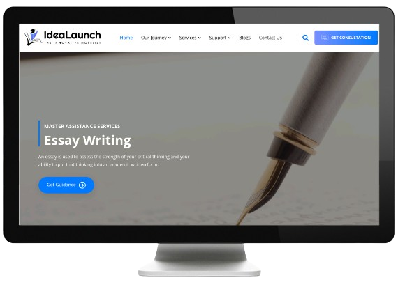 Idealaunch Website Desktop